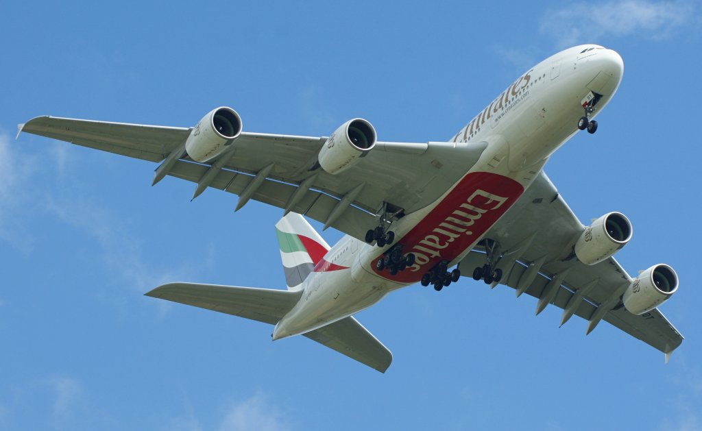 2nd Emirates Airbus A380 at AMS