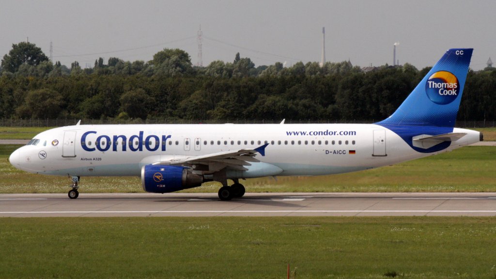 Condor Berlin Airbus A320-212, Registration D-AICC