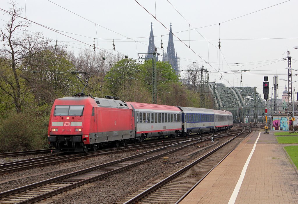 101 111-3 am EN420 in K�ln Messe/Deutz am 21.04.2013