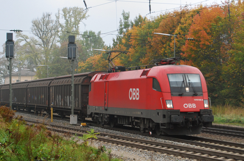 1016 002-6, die  Zweite , aufgenommen am 11.10.12, in A�ling.
