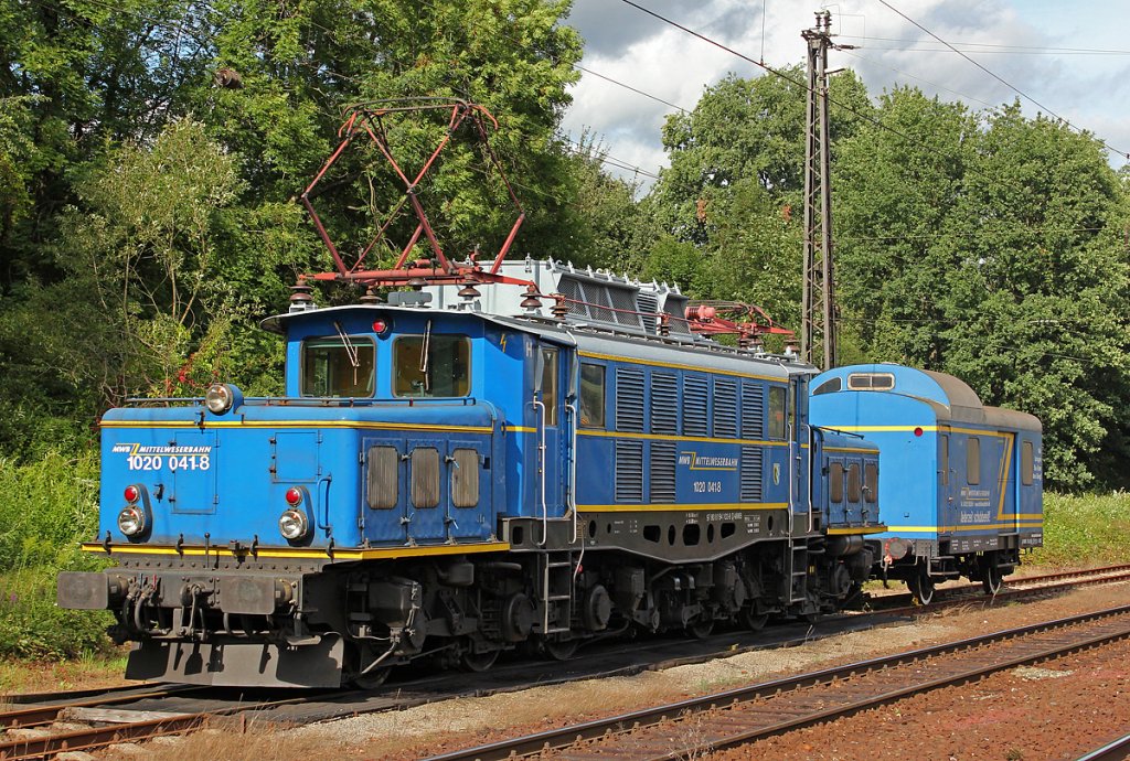1020 041-8 der MWB in Laufach am 08.08.2011 