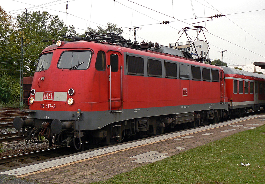 110 417-3 im Sommer 2009 in K�ln West