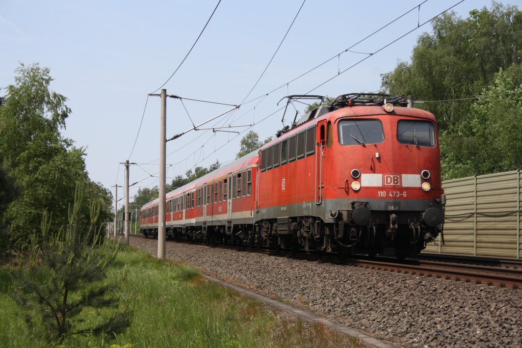 110 473 mit einem RE in Gifhorn am 06.06.2010