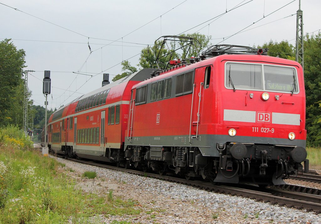 111 027-9 in Assling am 29.07.2011
