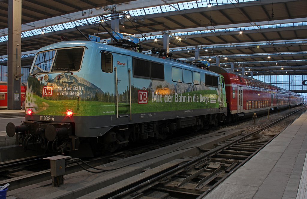 111 039-4 in M�nchen Hbf am 01.08.2011