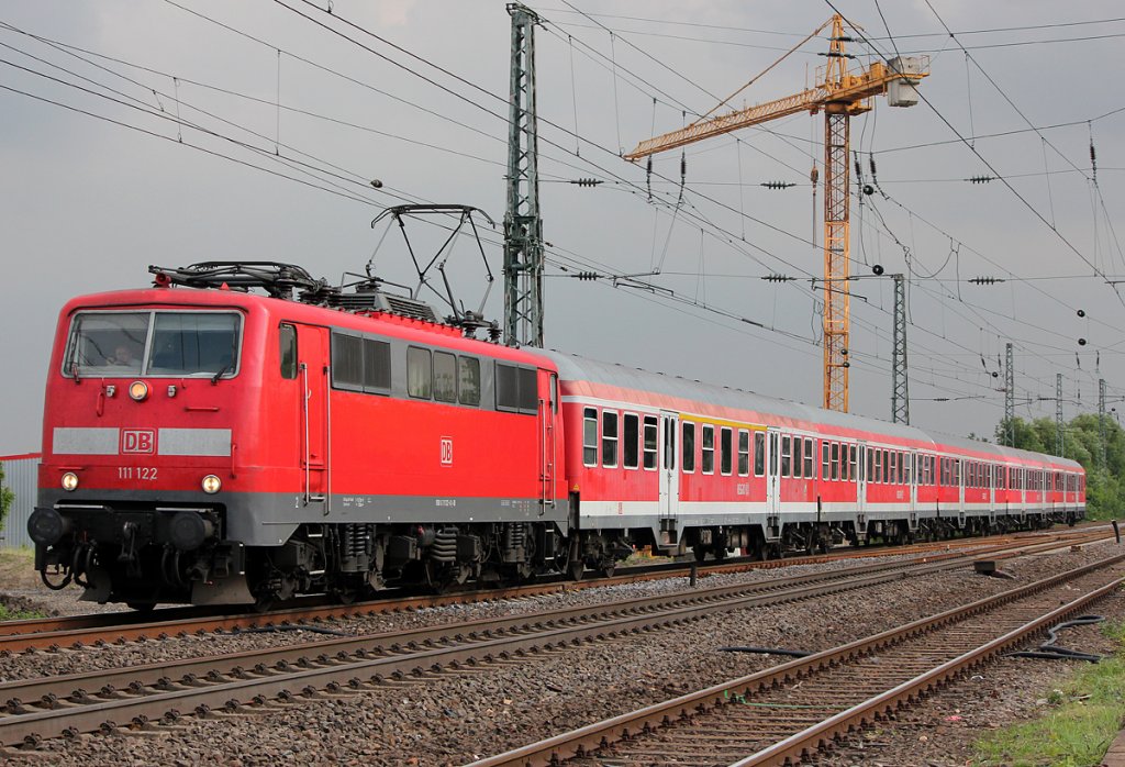 111 122 auf dem RB48 Verst�rkerumlauf in Br�hl am 01.06.2012