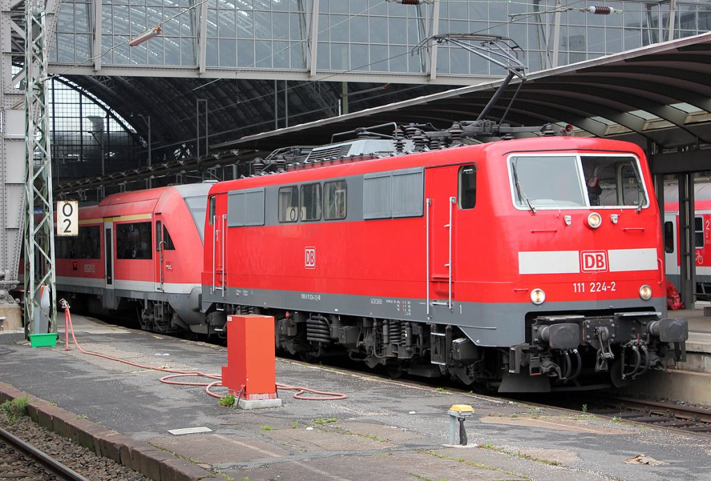 111 224-2 in Frankfurt(M) Hbf am 20.07.2011