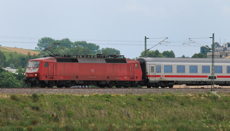 120 149-0, mit gro�em L�tzchen, aufgenommen am 22.01.11, kurz vor Burgau.