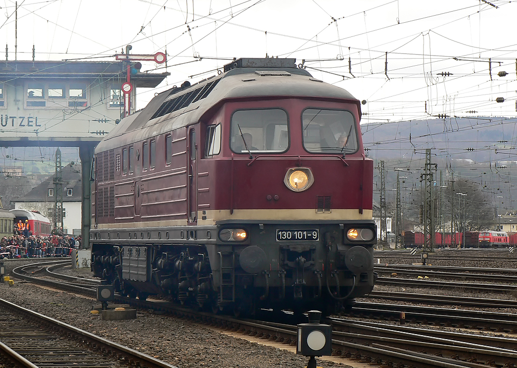 130 101-9 bei der Lokparade in Koblenz L�tzel am 03.04.2010