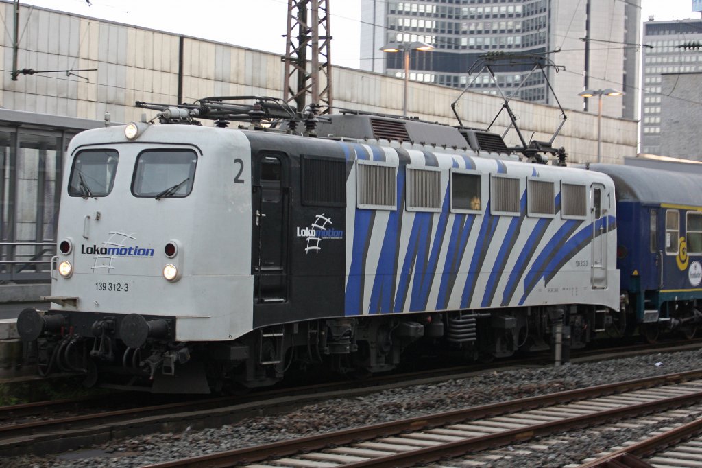 139 312 Lokomotion am 30.5.10 mit Hetzerather in Essen Hbf