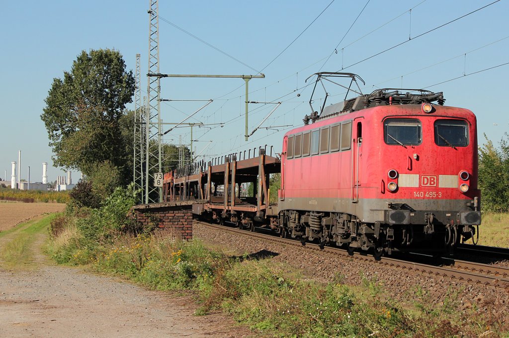 140 495-3 in Porz Wahn am 30.09.2011