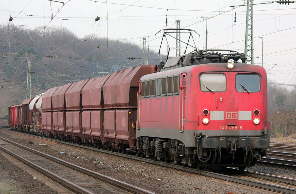 140 799-8 mit gem Gz in K�ln West am 21.02.2011