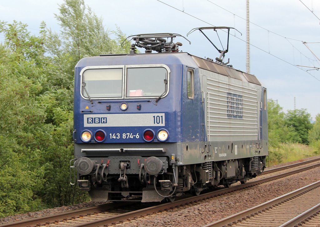 143 874-6 der RBH Lz in Porz Wahn am 09.06.2011