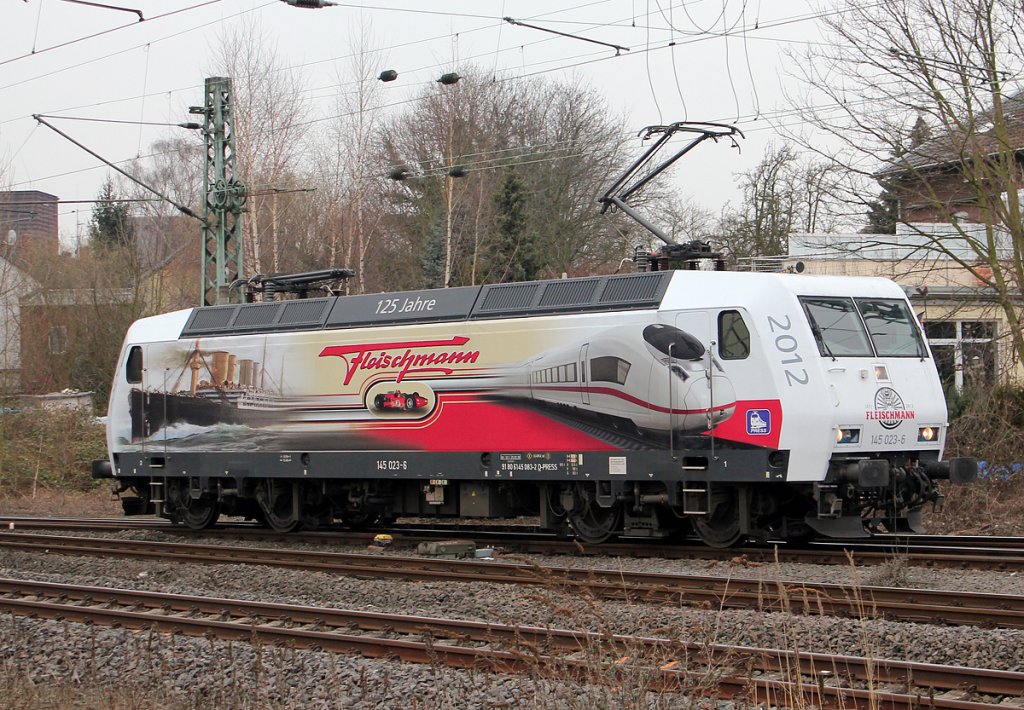 145 023-6 (145 083-2)  125 Jahre Fleischmann  der PRESS in H�rth-Kalscheuren am 05.04.2013