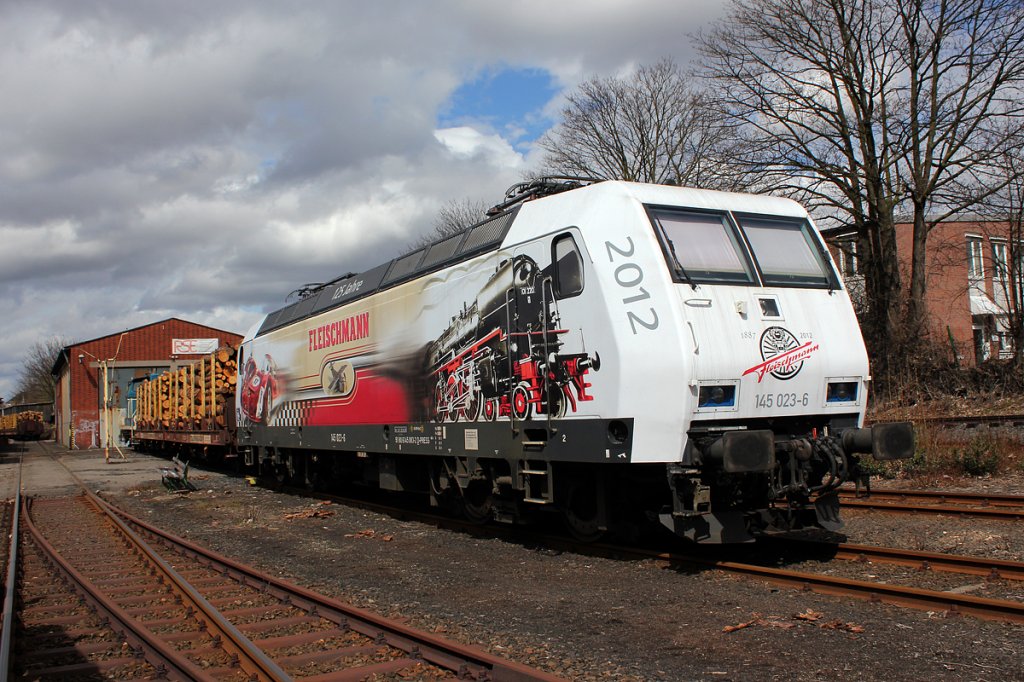 145 023-6 (145 083-2)  125 Jahre Fleischmann  der PRESS in Bonn Beuel am 12.04.2013