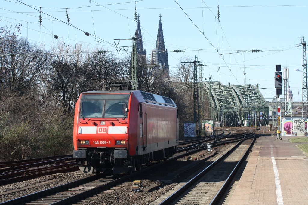 146 006-2 Lz in K�ln Deutz am 07.03.11