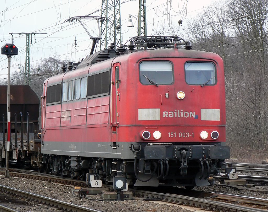151 003-1 in Gremberg am 20.02.2010