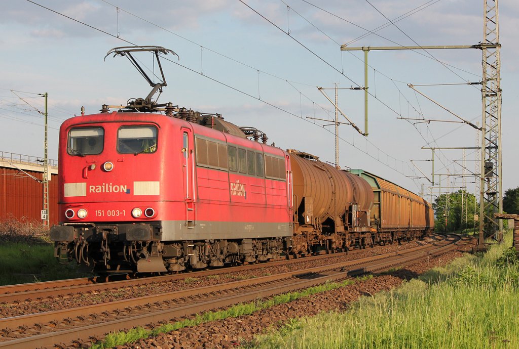 151 003-1 in Porz Wahn am 14.05.2012