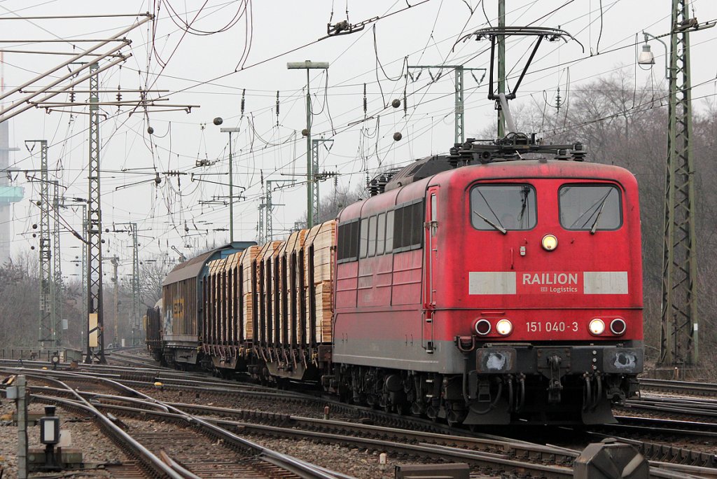 151 040-3 in Gremberg am 18.02.2011