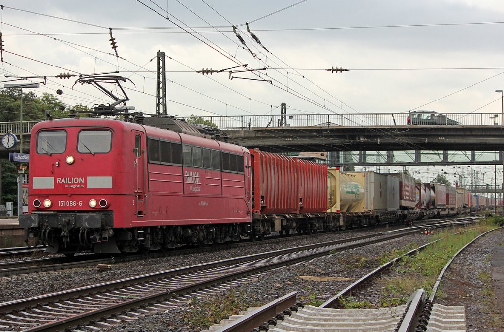 151 086-6 in Mainz Bischofsheim am 26.07.2011