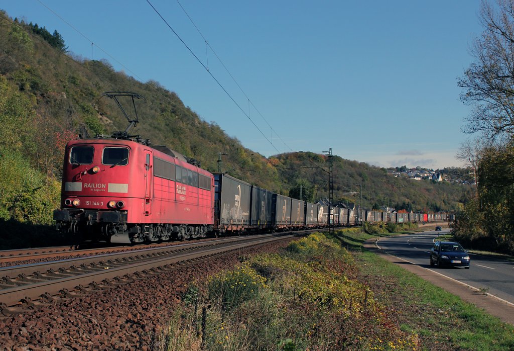 151 144-3 bei Erpel am 27.10.2012