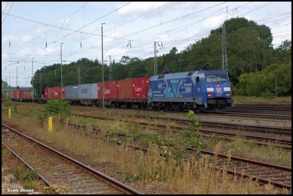 152 134-3 (DB Schenker/TFG)  Albatros Express  in Verden (Aller) am 16.8.2012.

