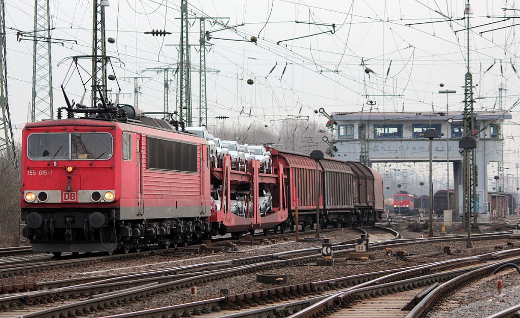 155 015-1 mit gem Gz. in Gremberg am 23.02.2011