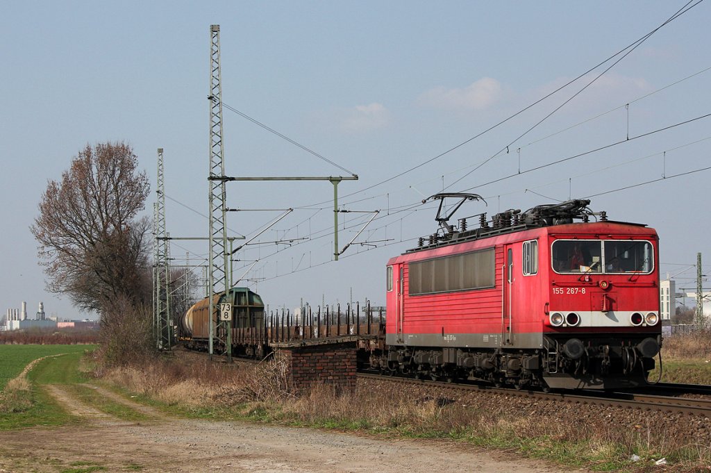 155 267-8 in Porz Wahn am 23.03.2012