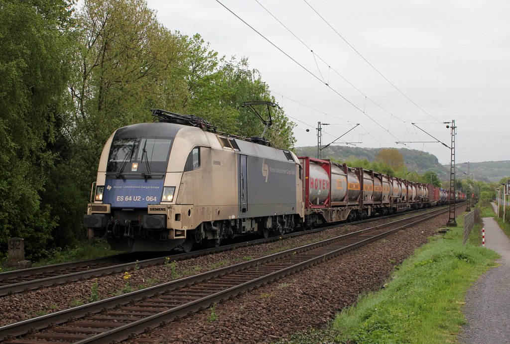 182 564 / ES 64 U2-064 in Bonn Limperich am 30.04.2013
