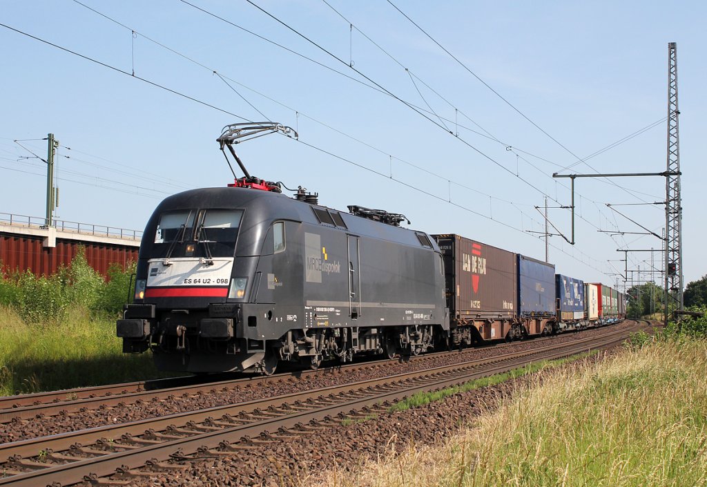 182 598 / ES 64 U2-098 in Porz Wahn am 18.06.2013
