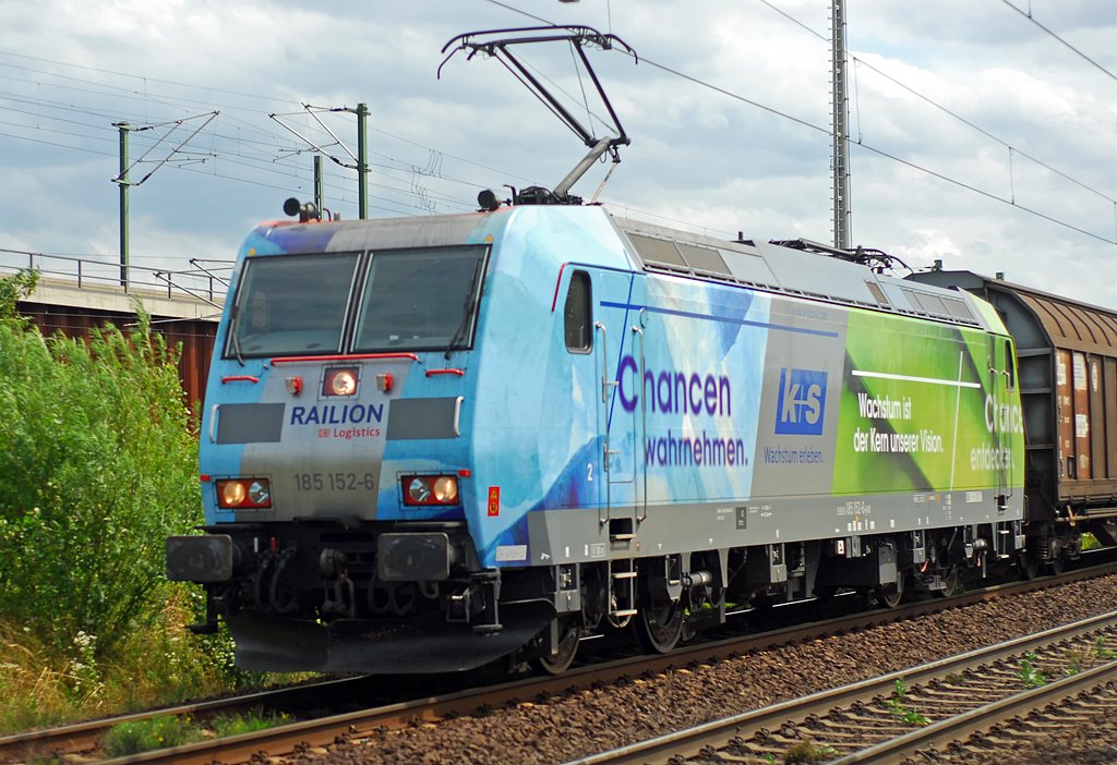 185 152-6 in Porz Wahn im Juli 09