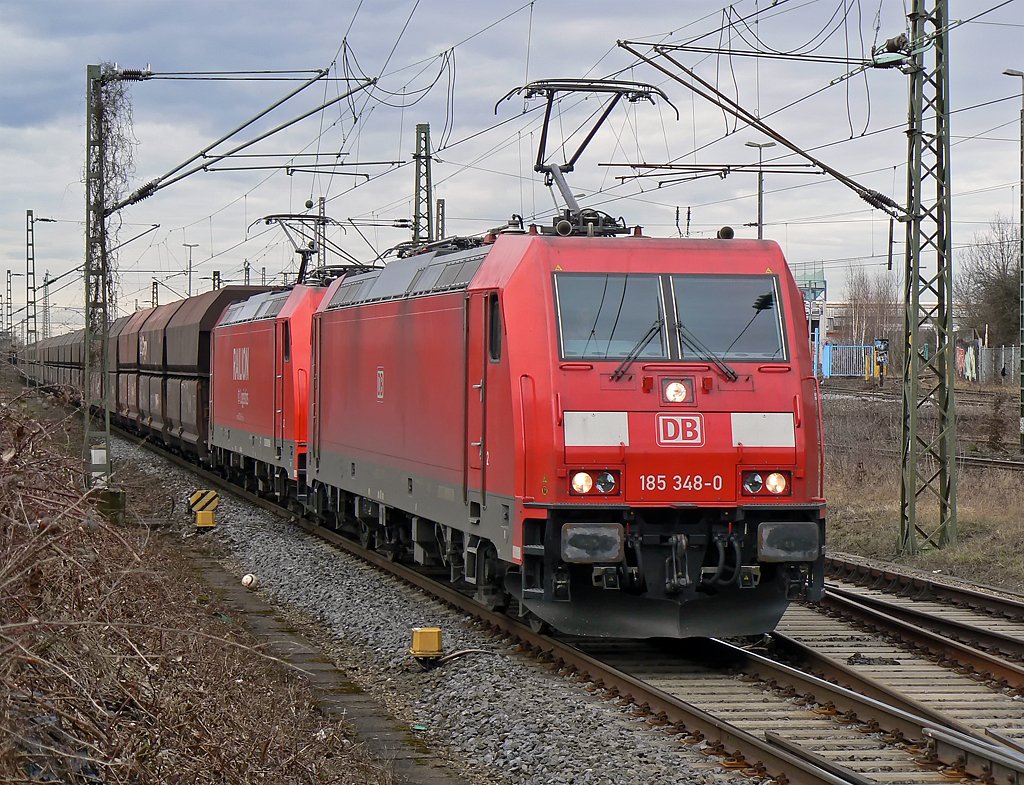 185 348-0 in Opladen , n�he Fa. Bender am 20.3.2010
