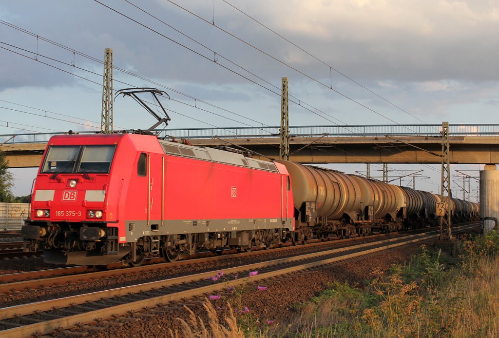 185 375-3 bei Porz(Rhein) am 29.08.2012
