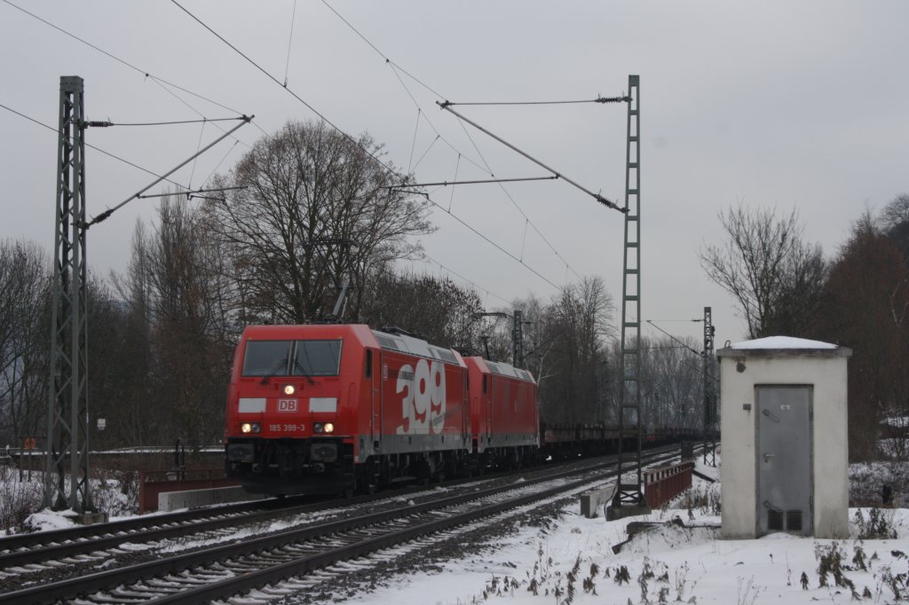 185 399 + 185 390 in Bad Breisig am 30.12.2010