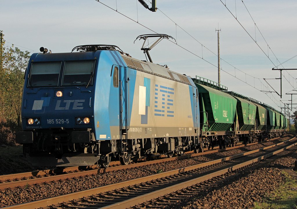 185 529-5 der LTE  Michaela  in Porz Wahn am 14.10.2011