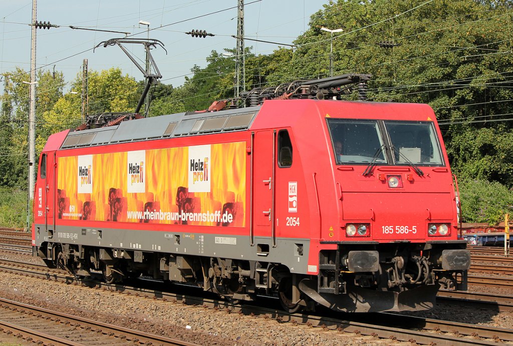 185 586-5  Heizprofi  der HGK Lz in K�ln West am 05.07.2011