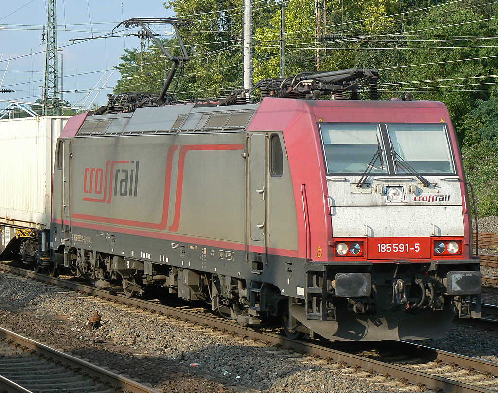 185 591-5 der Crossrail in K�ln-West am 30.07.2010