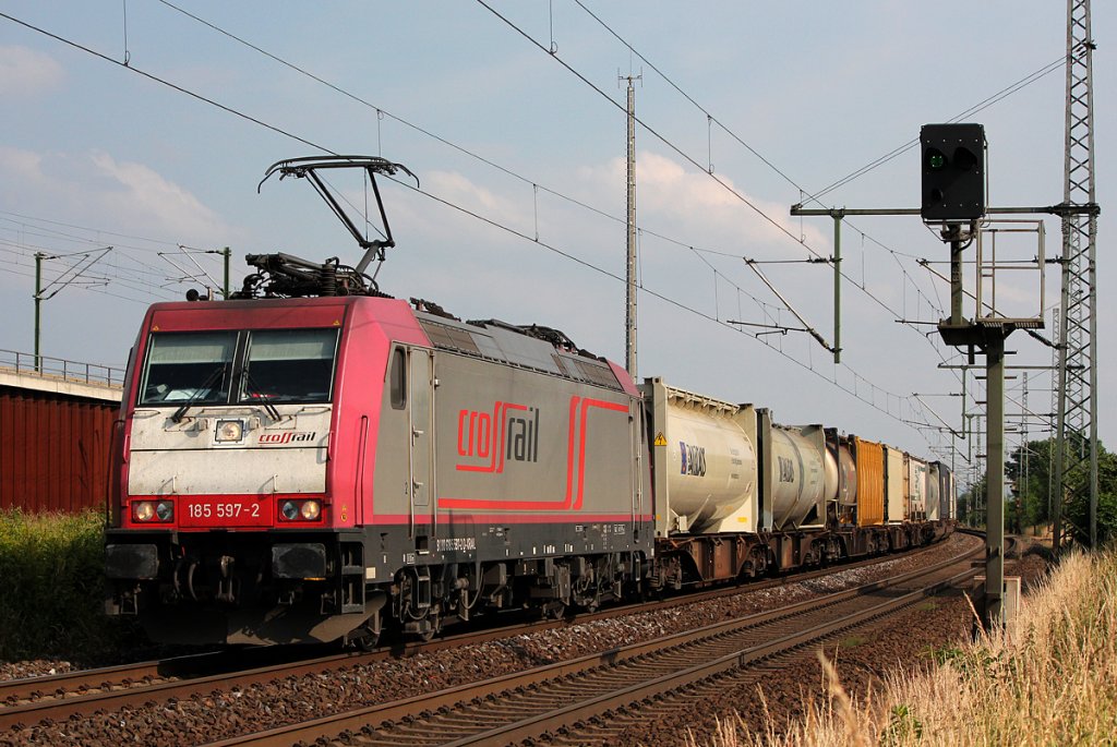 185 597-2 in Porz Wahn am 14.06.2012