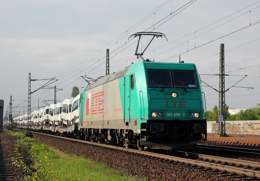 185 608-7  LTE  bei Porz(Rhein) am 07.05.2013