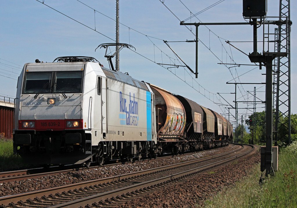 185 639-2 der RTB in Porz Wahn am 17.05.2012