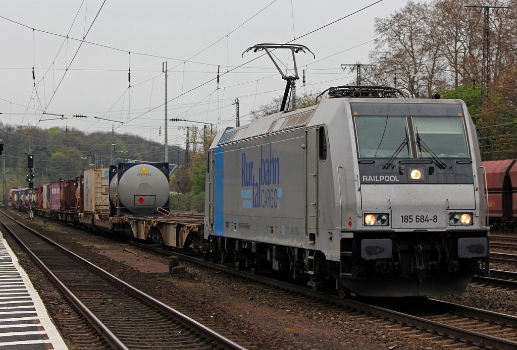 185 684-8 der RTB in K�ln West am 05.04.2012