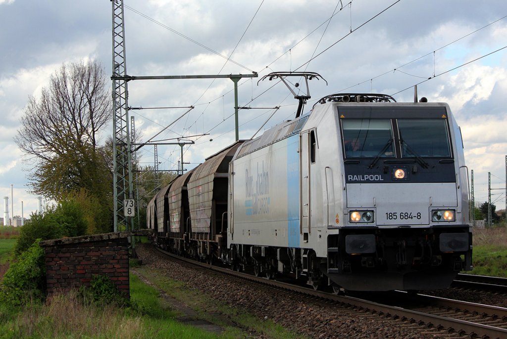 185 684-8 der RTB in Porz Wahn am 21.04.2012