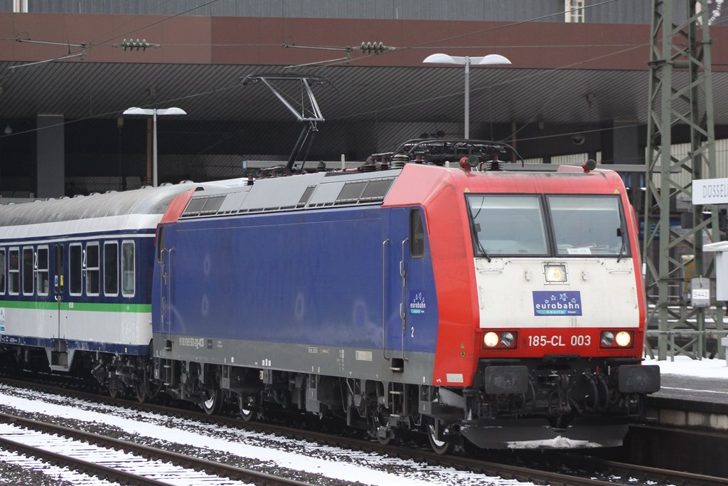 185-CL 003 am D�sseldorfer Hbf , 13.02.10