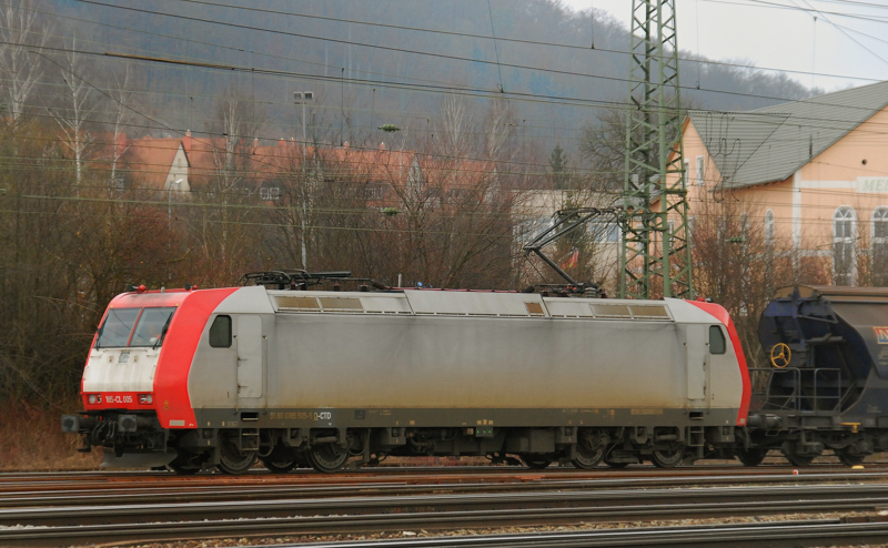 185-CL 005, aufgenommen am 19.03.11, bei der Durchfahrt durch Treuchtlingen.
