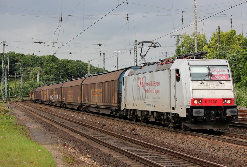 186 239 in K�ln West am 22.06.2012, Gru� an den Tf !!