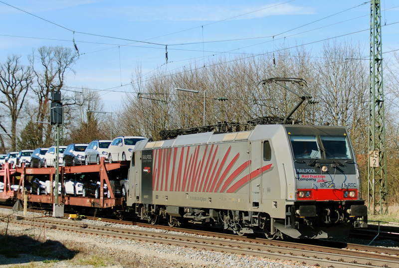186 283-8, Railpool, RTC, aufgenommen am 02.04.12 in A�ling.