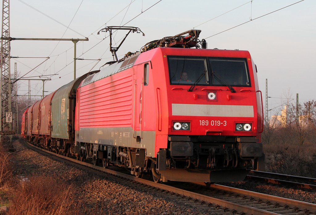 189 019-3 in Porz Wahn am 02.02.2011