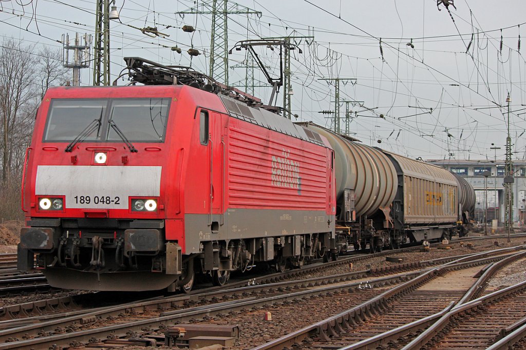 189 048-2 mit gem Gz in Gremberg am 23.02.2011