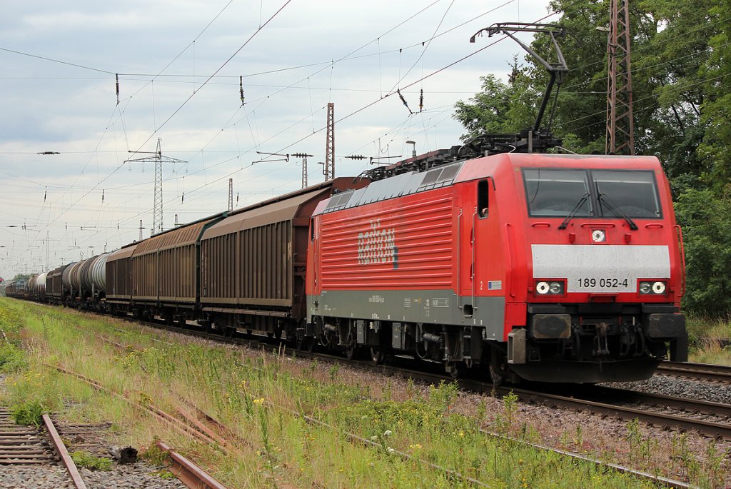 189 052-4 mit gem. Gz in Ratingen Lintorf am 19.07.2011