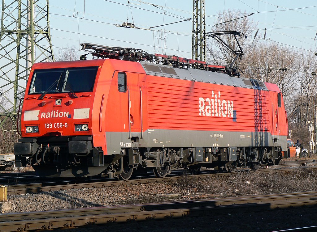189 059-9 rangiert in Gremberg am 9.3.2010

